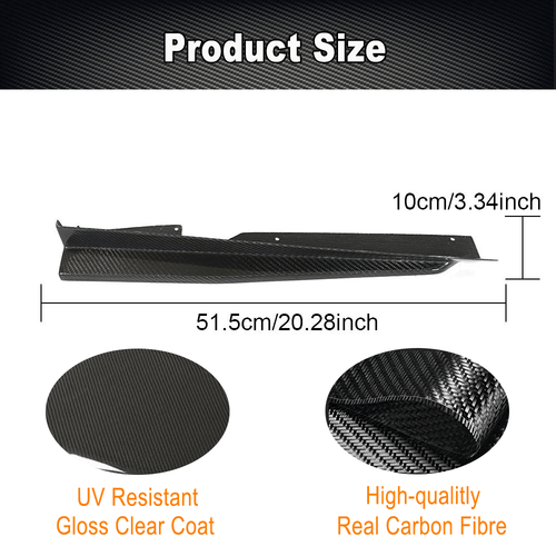 Carbon Seitenschweller Seite Splitter Spoiler für Audi TTRS/ TTS/ TT Sline 15-18 - Picture 6 of 10