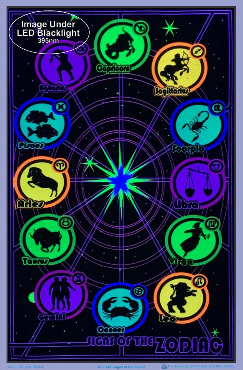 Signs Of The Zodiac Blacklight Poster 23 x 35 | eBay