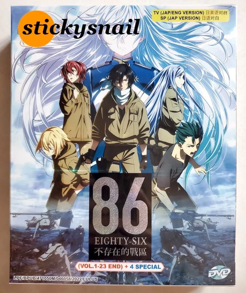 Anime DVD 86 Eighty Six Vol. 1-23 End + 4 Special ENG SUB Region 0 FREE  SHIPPING 