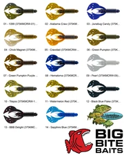 Big Bite Baits Kamikaze Craw (375KMCRW) Any 14 Color 3.75 Inch Soft Plastic Lure