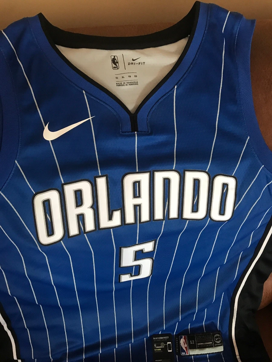 Nike Mohamed Bamba #5 Orlando Magic Nba Swingman Jersey Size 44