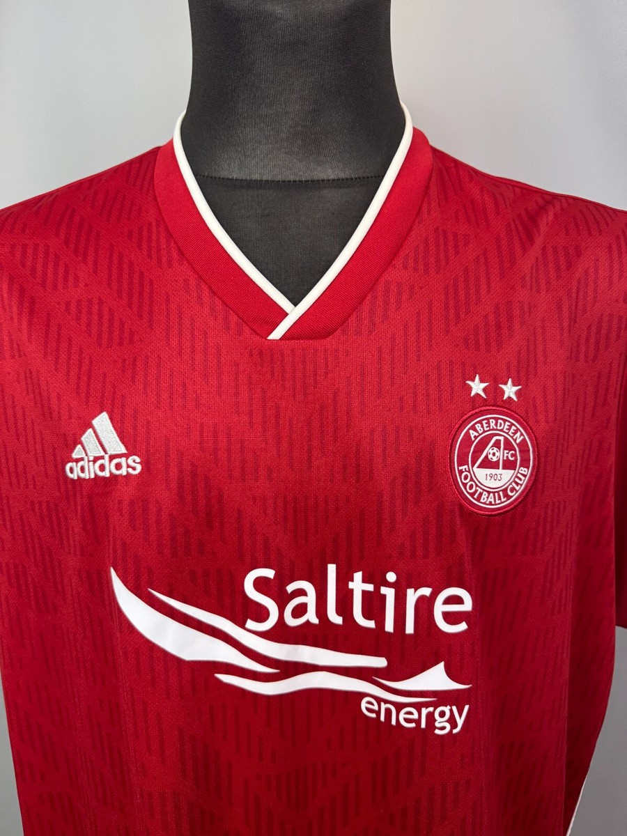 ABERDEEN 2019 2020 HOME SHIRT FOOTBALL SOCCER JERSEY FJ4556 MENS