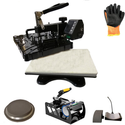 5in1 Heat Press Machine Digital Transfer Sublimation Multifunction Transfer 110V