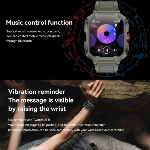 Smart Watch 1.85 Inch Touch Screen Men Outdoor Sports Wristwatch Bluetooth Call - 第 4/15 張圖片