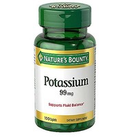 2 Pack - Nature's Bounty Potassium Gluconate 99mg, 100 Caplets Each on sale 2 Pack - Nature's Bounty Potassium Gluconate 99mg, 100 Caplets Each on sale