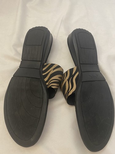 Anne Klein Sport Thong Sandals Women’s Size 9 Animal Print Gold And Black - Picture 9 of 10