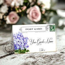 HYDRANGEA POSTCARD TENT STYLE WEDDING PLACE CARDS or TABLE CARDS 603