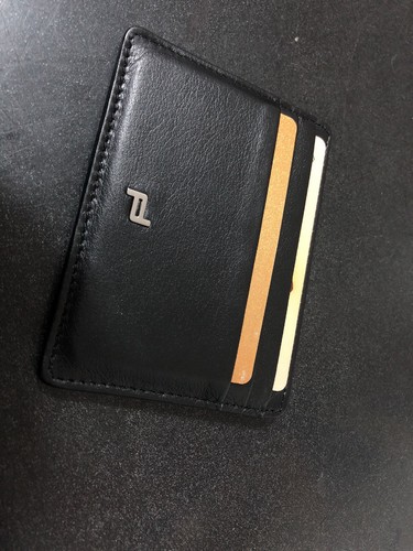 Porte-cartes Porsche Design - Portefeuille Avec Clip à Billets Noir - Cuir De Vache - Neuf Avec étiquettes