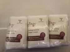 This product is a package of 100 tear-off diaper liner sheets made by CuteyBaby.