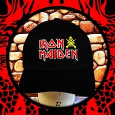 IRON MAIDEN TROOPER LOGO EMBROIDERY HAT ADJUSTABLE BACK SMALL BUCKLE