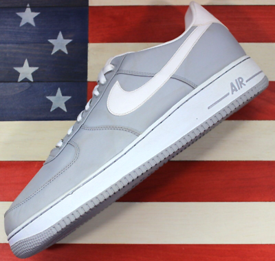 Nike Air Force 1 Low Wolf Grey/White Nylon Sneaker 2013 VTG