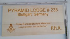 US Army Gedenktafel Holztafel Stuttgart Germany Andenken Tafel