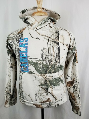 Cabela's Hoodie Sweatshirt Youth XL Zonz Woodlands Embroidered, Hunting Camo - Picture 2 of 11