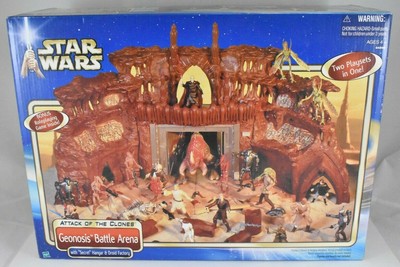 Star Wars Attack of the Clones Geonosis Battle Arena 84896 Hasbro Sealed 2002 76930848968 | eBay
