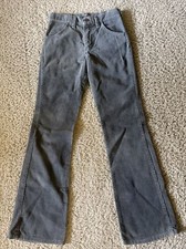 Wrangler Vintage Womens Pants Corduroy Grey Flare READ DESCRIPTION ABOUT SIZING