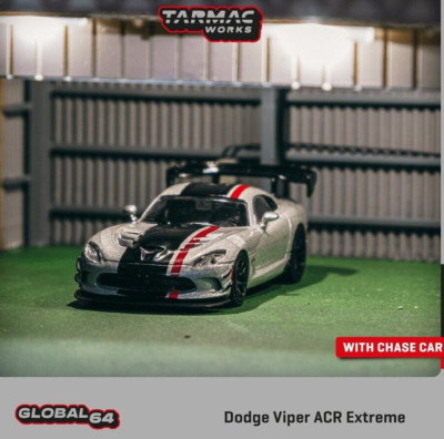 TARMAC WORKS Dodge Viper ACR Extreme Silver Metallic GLOBAL64