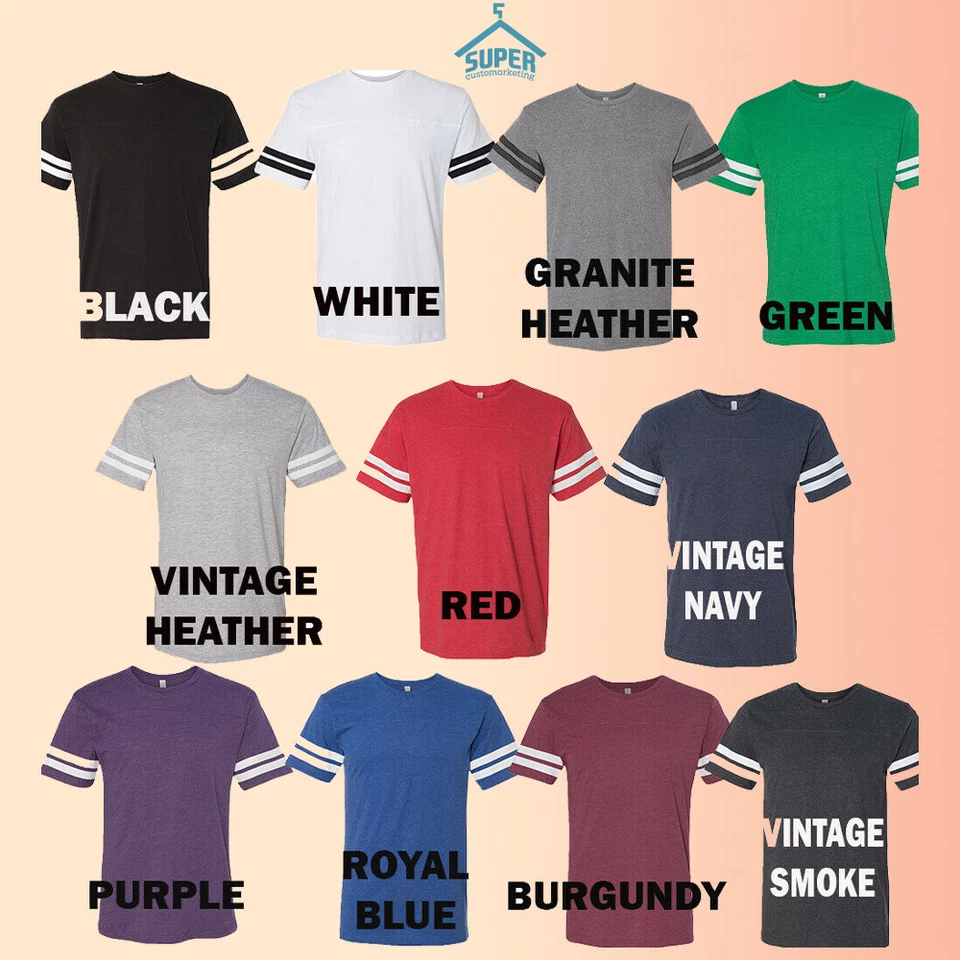 Customized Shirt Personalized Football Jersey Name Number Your Own Team COTTON - Image 3 of 4