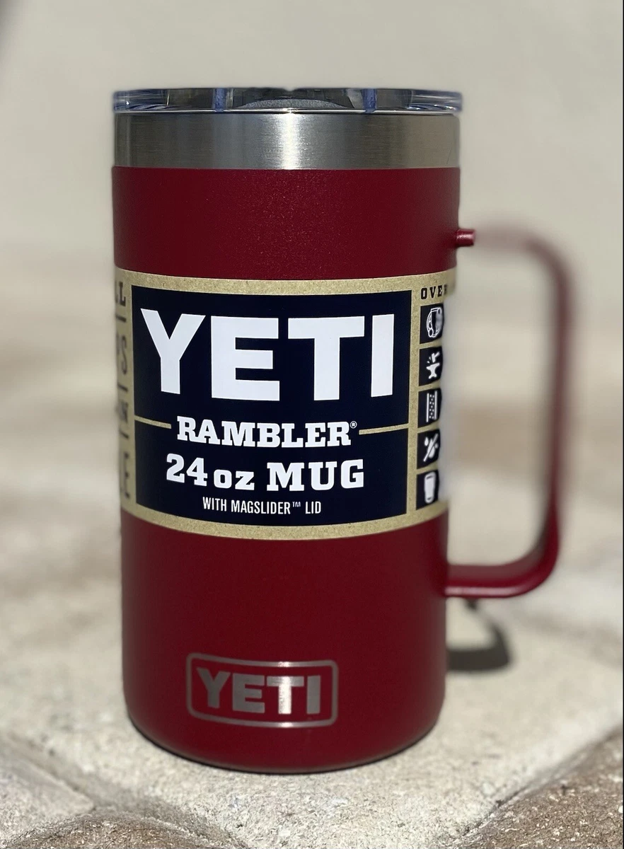 REAL YETI 24 oz. Laser Engraved Harvest Red Stainless Steel Yeti Rambler  Mug with Mag Lid Personalized Vacuum Insulated YETI