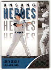 2021 Panini Absolute Unsung Heroes Corey Seager #UH-7 Los Angeles Dodgers