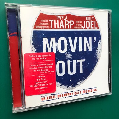 Billy Joel MOVIN' OUT Broadway Show Cast CD Michael Cavanaugh Twyla Tharp USA NM