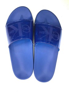 CALVIN KLEIN Men's CK Logo Slide Sandal, Blue, Size 9 | eBay