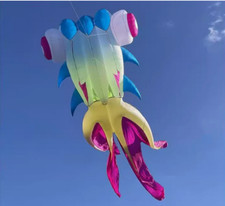 5m Large Soft Fish Kite Outdoor Toy Flying Adult Reel Inflatable Octopus Kite