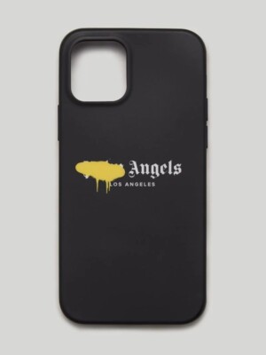 Palm Angels Silicone iPhone 12 Pro Max Case Spray Los Angels Print