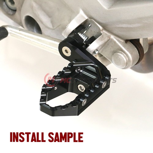 Black TRC 40mm Adjustable Rear Footpegs For Honda NC750X 14-18 19 20 21 22 23 24 - Picture 2 of 13