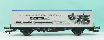 Wagon Fleischmann H0 81 5243 K – Transport Conteneurs Munich 2001 – Occasion, Comme Neuf