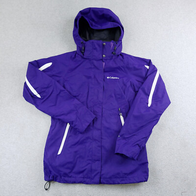 Columbia Jacket Womens XS Purple Bugaboo Interchange Omni Tech Waterproof Shell