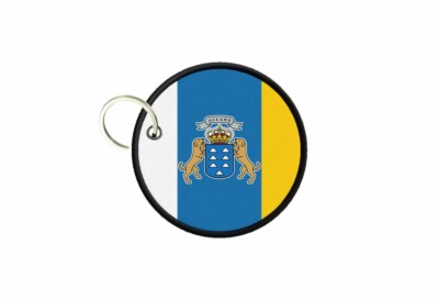 Porte-clés Rond Drapeau Palestine - Tissu Imprimé - Fabrication Française - Neuf