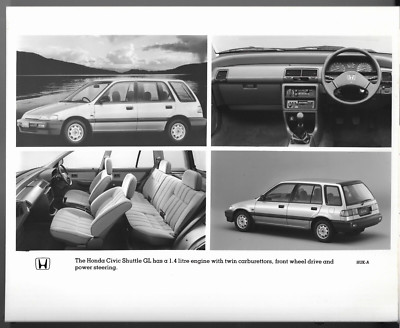 Honda Civic Shuttle 1.4 GL um 1989 UK Markt Presse Bild Blatt