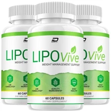 (3 Pack) Lipo Vive Keto Capsules - LipoVive Weight Loss Keto Pills, All Natural
