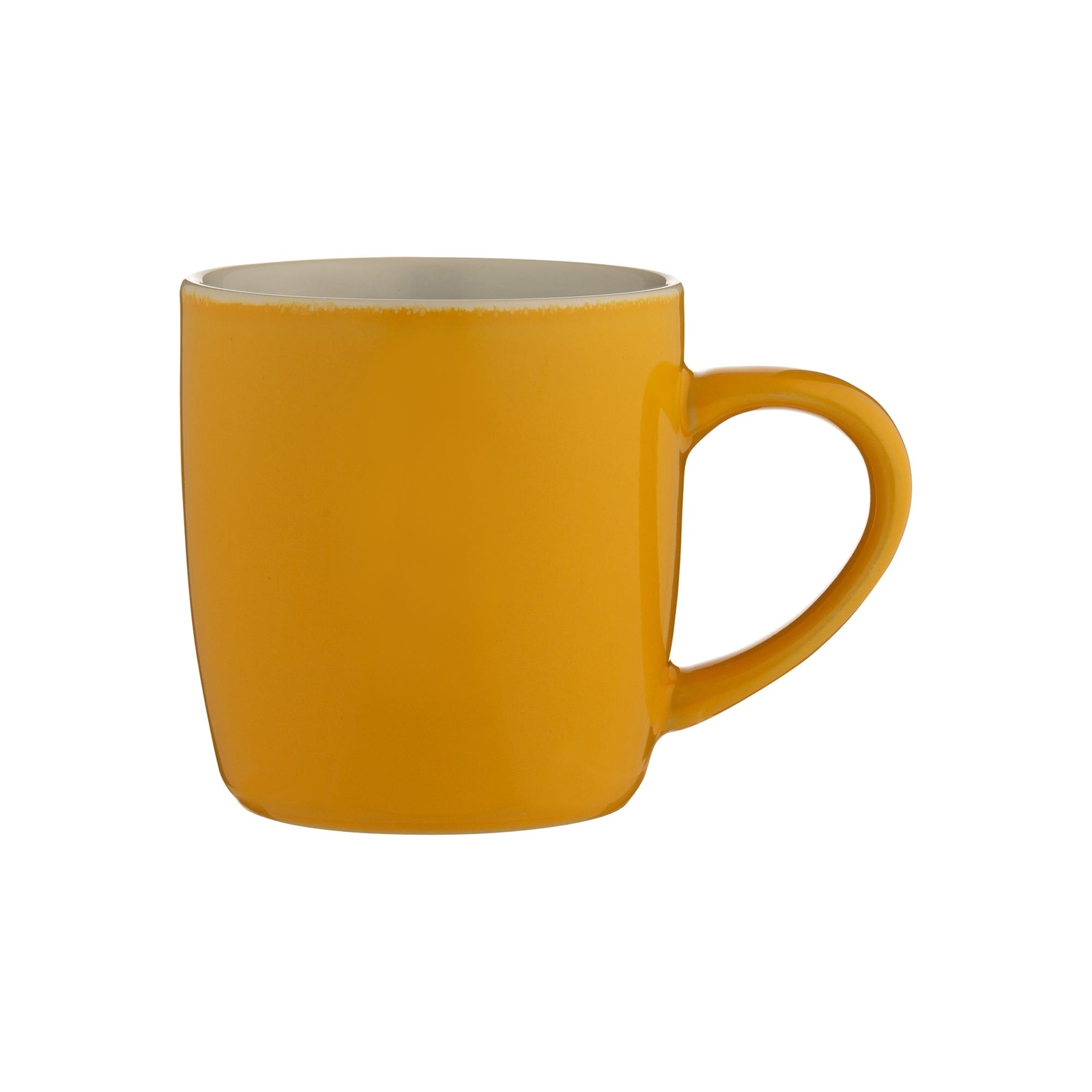 Mustard Mug 330ml Solid Colour Ceramic Hot Chocolate Tea Coffee Mugs Glossy