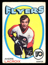 1971-72 OPC O PEE CHEE NHL Hockey #33 Andre Lacroix VG PHILADELPHIA FLYERS