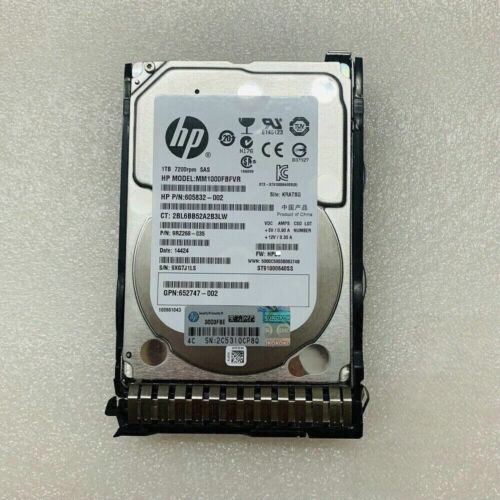 1TB SAS 7.2K 6G 2.5 in SFF G8 G9 HP HDD Hard Drive