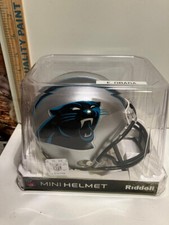 VERY RARE CAROLINA PANTHERS EFE OBADA SIGNED MINI HELMET w/ COA