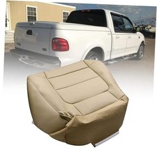 Passenger Side Bottom Seat Cover Replacement Leather Tan Compatible with Ford
