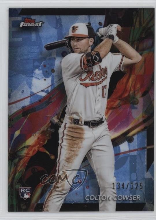 2024 Topps Finest Common Sky Blue Refractor 134/325 Colton Cowser #79 1i72