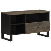 Tv-Schrank 80X33X46 Cm Massivholz Mango Tv-StäNder Tv-Bank Vidaxl