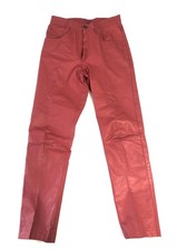 Nice Vintage 1970s Red Leather Women  s J Park Collection Pants 29