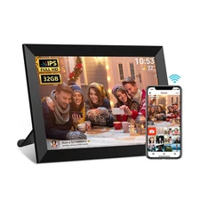 moonka FRAMEO 10.1" WiFi Digital Photo Frame - 32GB Storage USA