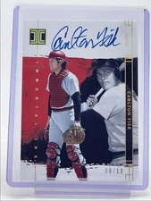 CARLTON FISK 2024 IMPECCABLE IMMORTAL INK AUTOGRAPH GOLD AUTO 08/10