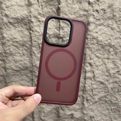 Matte Magnet Original Handyhülle für iPhone Air 17 16 15 14 12 11 13 Pro Max p