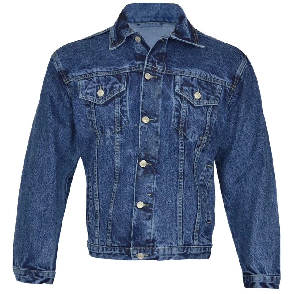 Mens Classic Denim Jacket Stonewash Trucker Jean Coat Western Vintage Jacket
Opens in a new window o