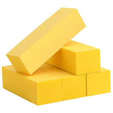 Nail Buffer Fine Grit Finishing Block, 240 Grit Professional Yellow Buffing Bloc
