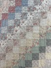 Arch Quilts Handmade Quilt 62x80 Trip Around World Pastel Floral Cottage Vtg — photo 9