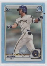 2020 Bowman Draft Chrome Sky Blue Refractor Freddy Zamora #BD-46 2u3