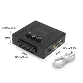 RGBS VGA to YPBPR Component Converter SCART to YPBPR for N64 PS1 PS2 Dreamcast j