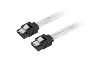 Sharkoon Sata III Kabel sleeve weiß, 30 cm